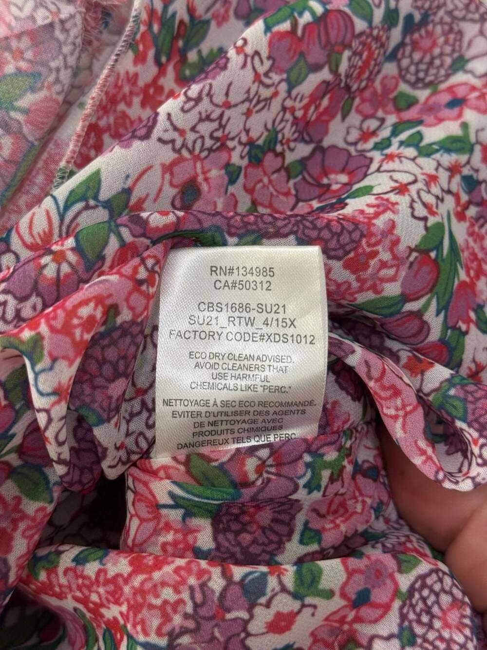 For Love & Lemons Evi Mini Skirt Pink Purple Floral Ruffled XS - Picture 5 of 8